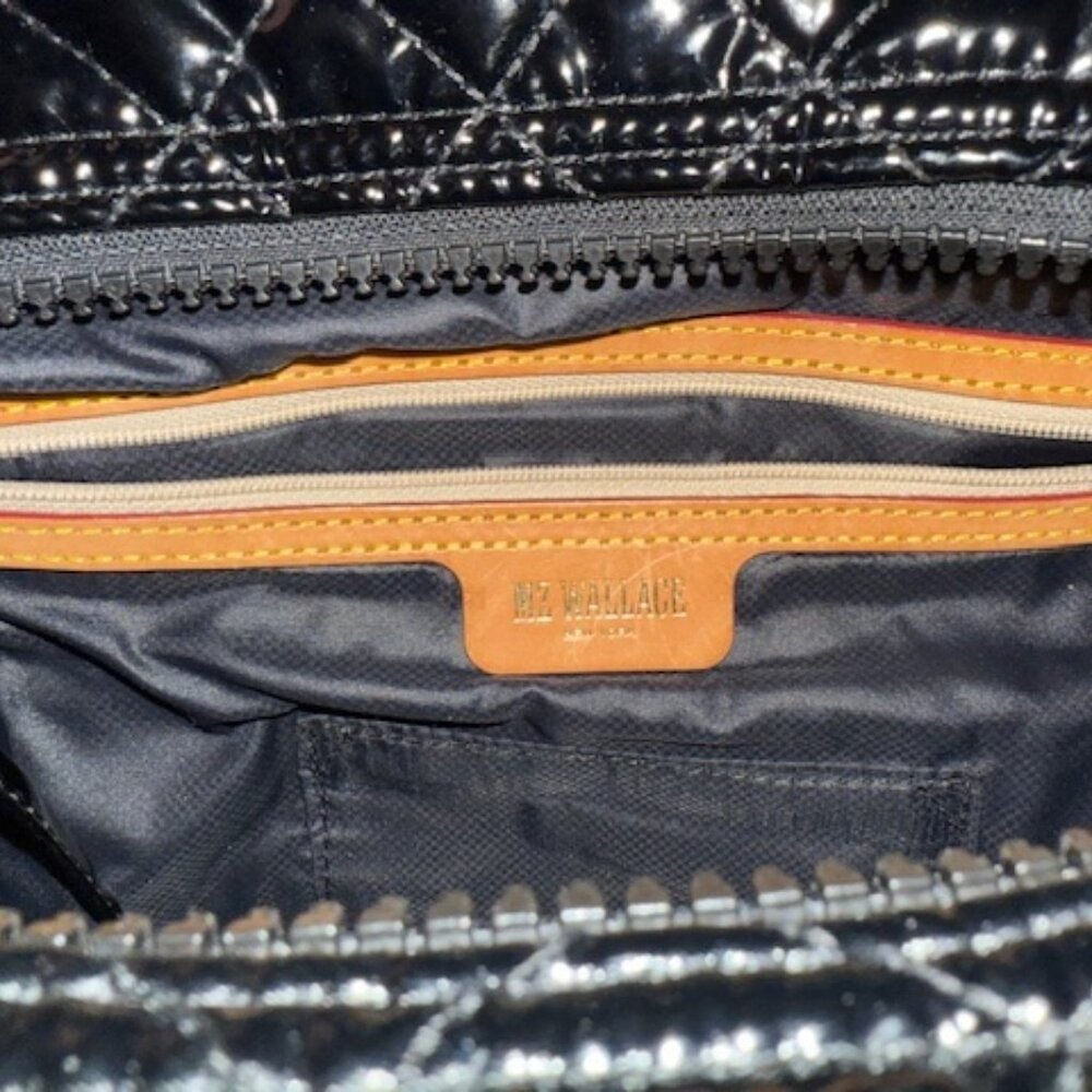 MZ Wallace shiny black bag new with tags - Picture 2 of 9